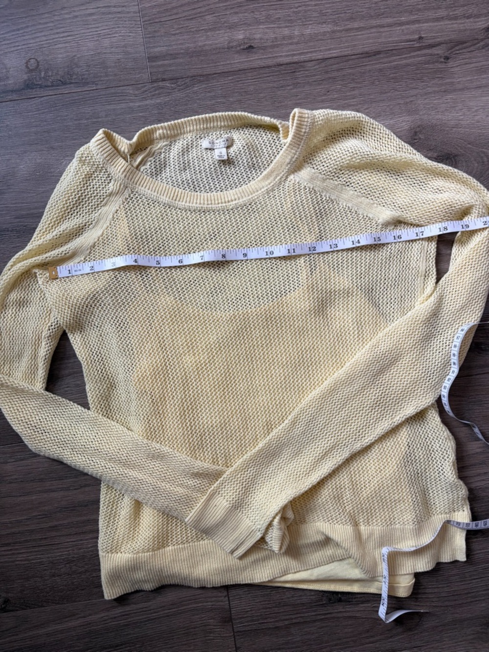 Sonoma Light Cream Open-Weave Pullover Sweater - Picture 5 of 6